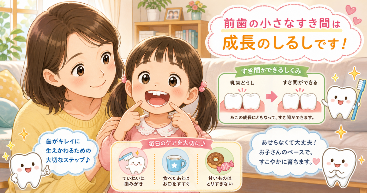 乳歯の隙間がないのは危険?永久歯への影響と5歳からできる予防策