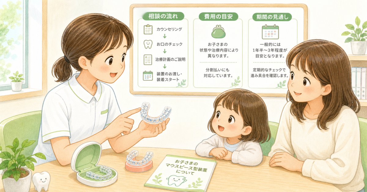 3歳・4歳からの歯並び相談の流れと早期介入の選択肢・費用感